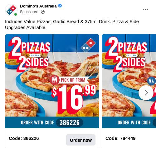 Dominos Online Ordering Ad Bigdatr