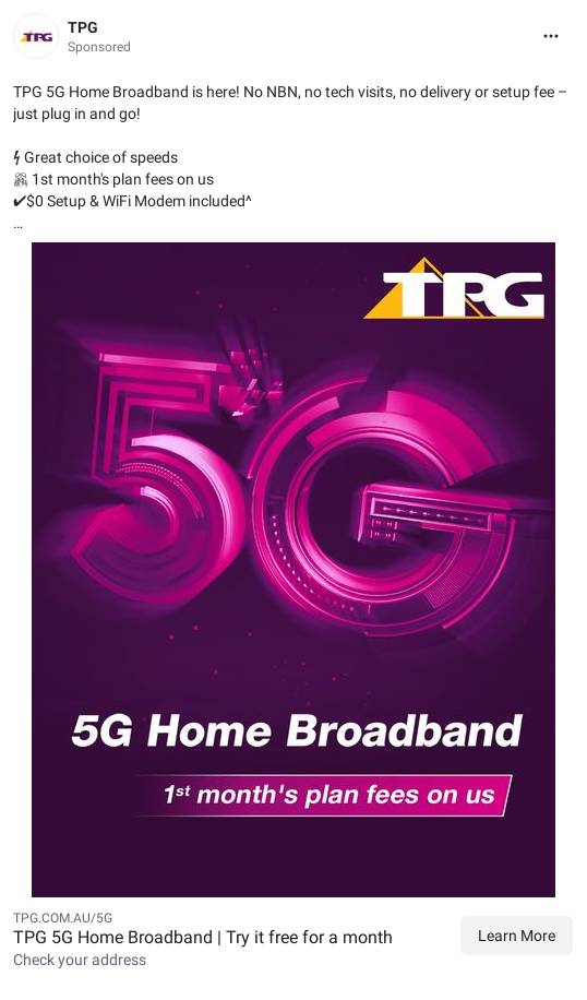 TPG 5G Home Broadband Plans Great Alternative To NBN Ad Bigdatr tpg-5g-home-broadband-plans-great-alternative-to-nbn-ad-bigdatr