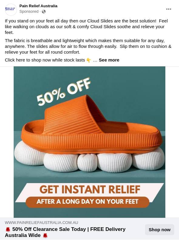 Pain Relief Australia Ad Bigdatr