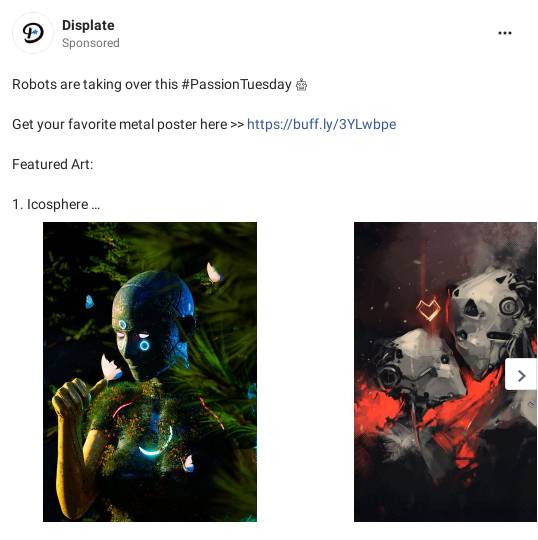 Displate metal posters Collect Your Passions Ad Bigdatr