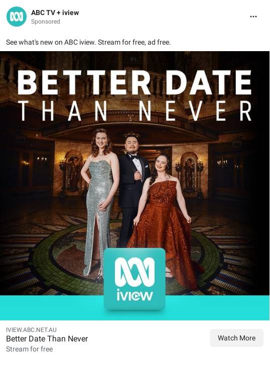 Better Date Than Never Abc Iview Ad 1288