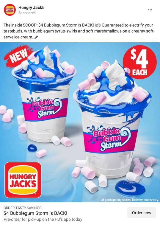 Storm M&M® Minis Hungry Jack's Australia Ad Bigdatr