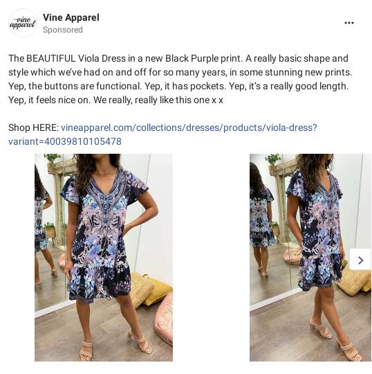 Vine Apparel Ad Bigdatr