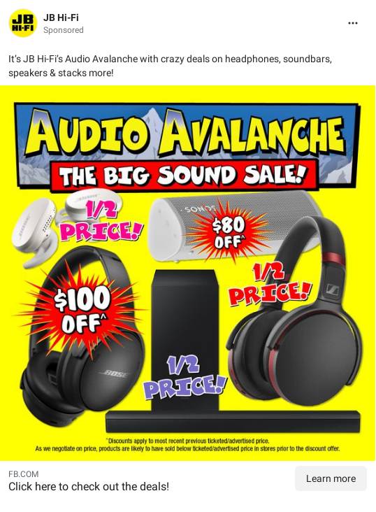 JB HI-FI Ad