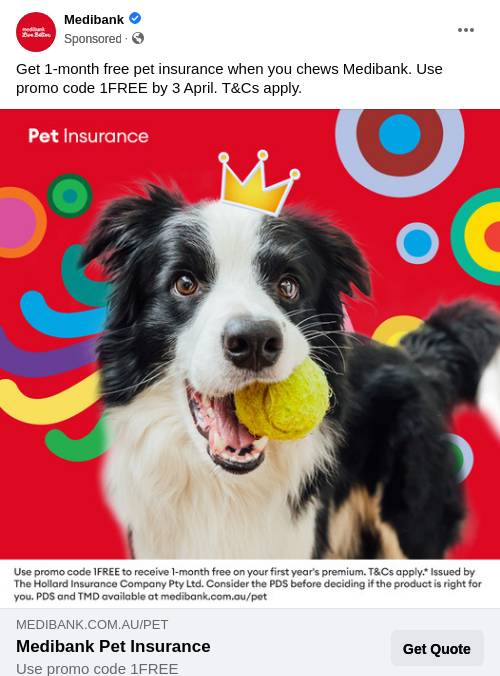 Medibank Pet Insurance Exclusive Offer Medibank Ad Bigdatr