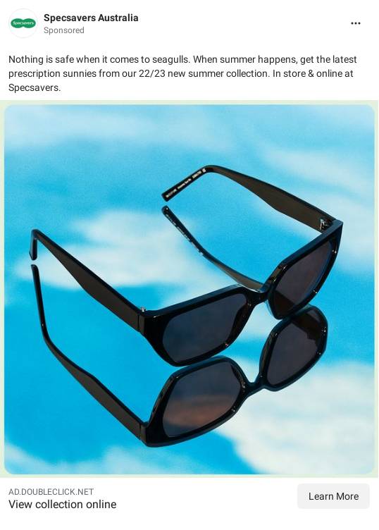 Prescription & Designer Sunglasses Specsavers Australia Ad