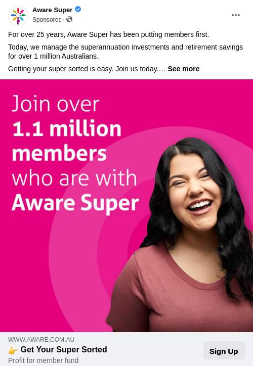 Aware Super Ad