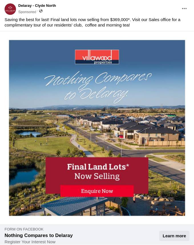 Delaray Land For Sale in Clyde North Villawood Properties Ad Bigdatr