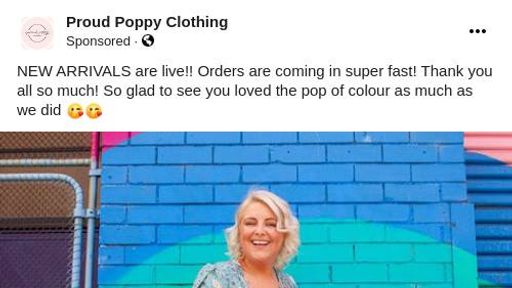 Proud Poppy Clothing Ad