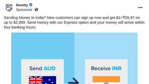 can i send money from india to usa through remitly