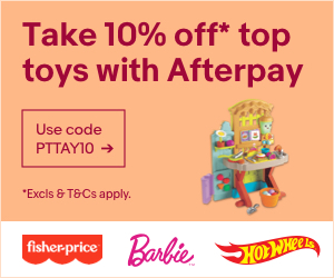 10% off* toys with Afterpay | eBay. Use code PAPY10. *Excls & T&Cs apply.