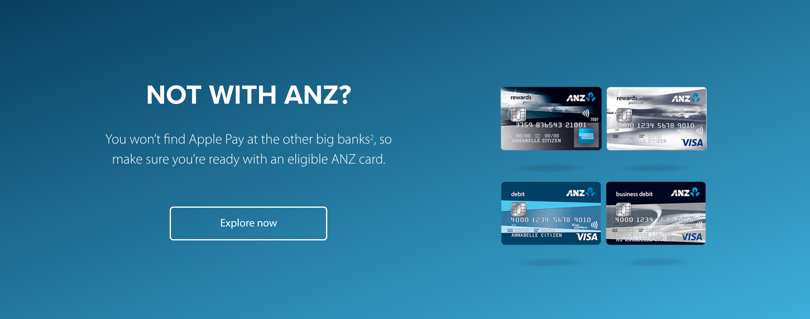 ANZ Apple Pay Not With Other Big Banks
