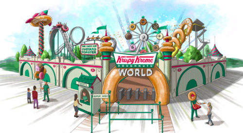 Krispy Kreme announced they would open the world's first doughnut-themed amusement park.