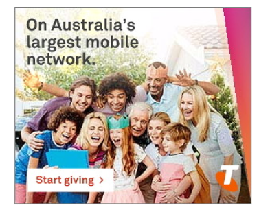 Image of Telstra digital campaign